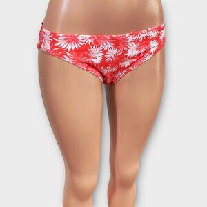 NWT Michael Kors Women's Tropical Print Bikini Bottom Sangria, Size Large